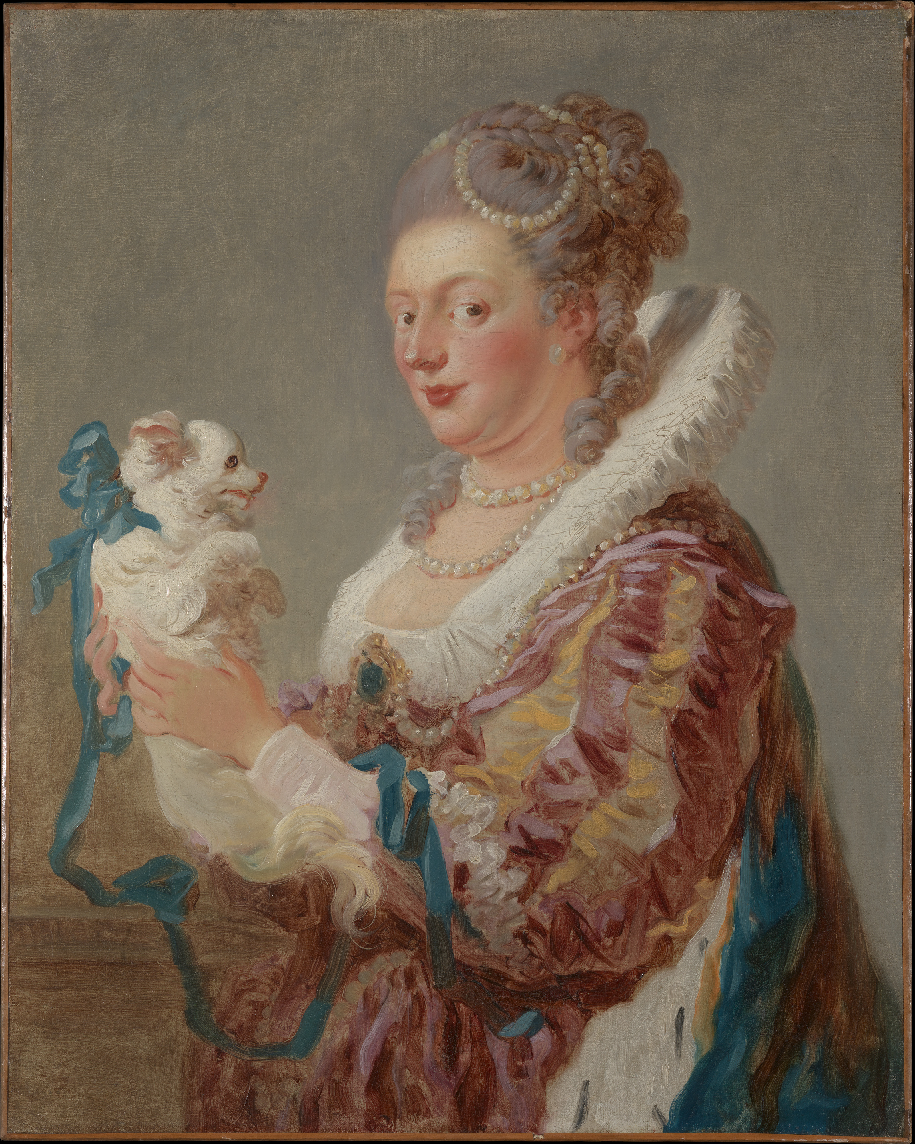 Jean Honore Fragonard-woman with a dog